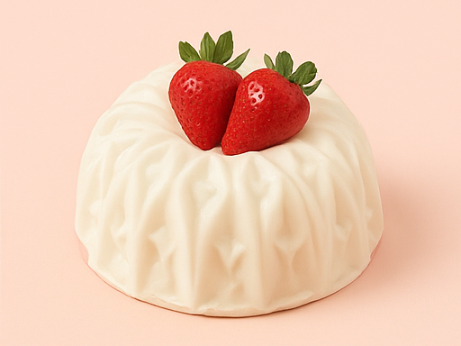 Gelatina fresas con crema