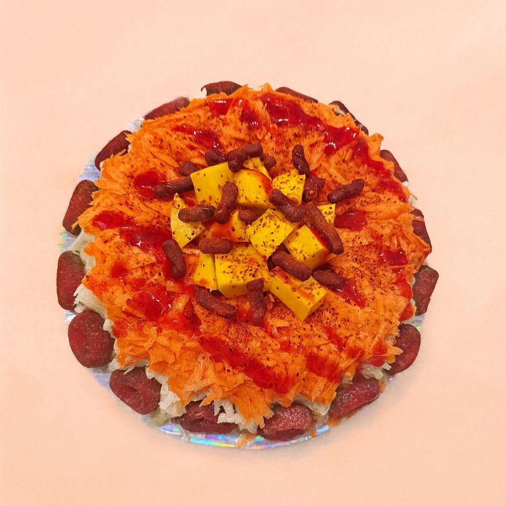 Pastel de frutas ralladas